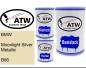 Preview: BMW, Moonlight Silver Metallic, B66: 500ml Lackdose + 500ml Klarlack + 250ml Härter - Set, von ATW Autoteile West.